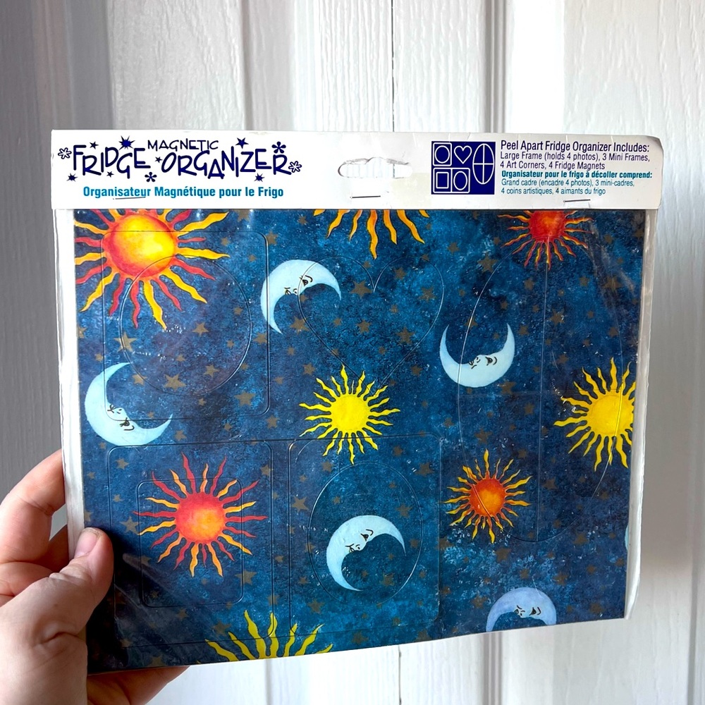 vintage sun and moon fridge magnet kit